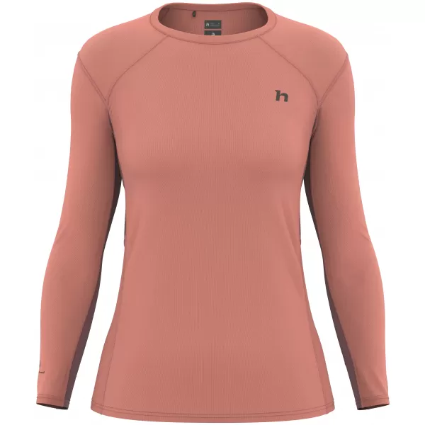  Dámské triko HANNAH TERRA L/S TERRA COTTA/RED MAHOGANY 