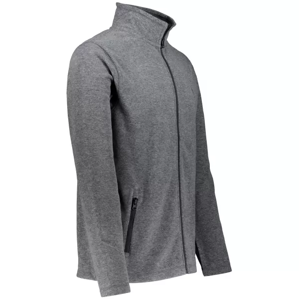  Pánská fleece mikina ALTISPORT ALM002852 ČERNÝ MELÍR 