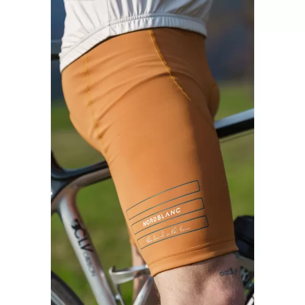  Pánské cyklistické šortky NORDBLANC LEADING NBSPM8082 HNĚDÁ 