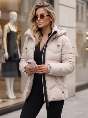 Dámská bunda DSTREET BÉŽOVÁ