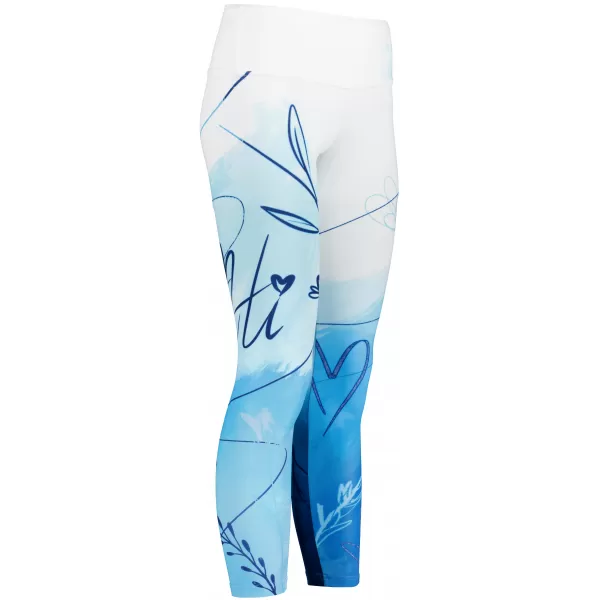  Dámské dlouhé legíny premium (nové velikosti) ALTISPORT VOJ/ALW083LEG05 BÍLOMODRÁ 