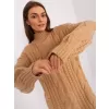 Dámský svetr WOOL FASHION ITALIA AT-SW-2367-1.35P CAMEL