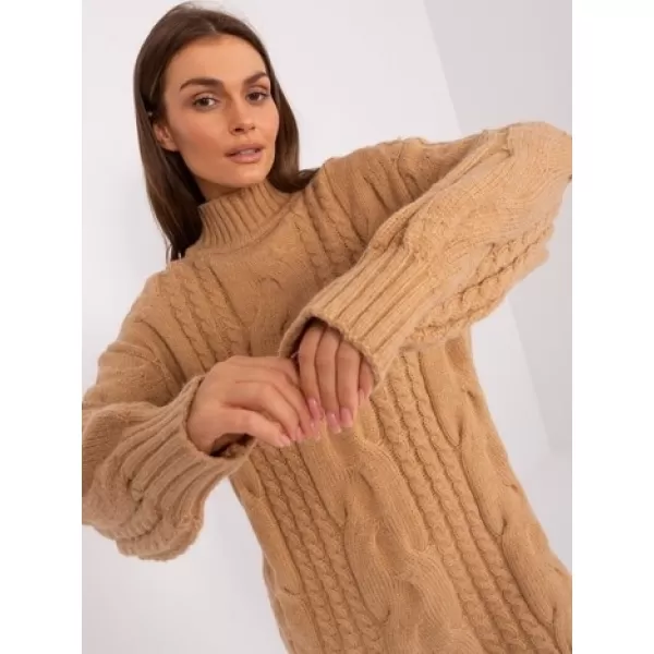  Dámský svetr WOOL FASHION ITALIA AT-SW-2367-1.35P CAMEL 