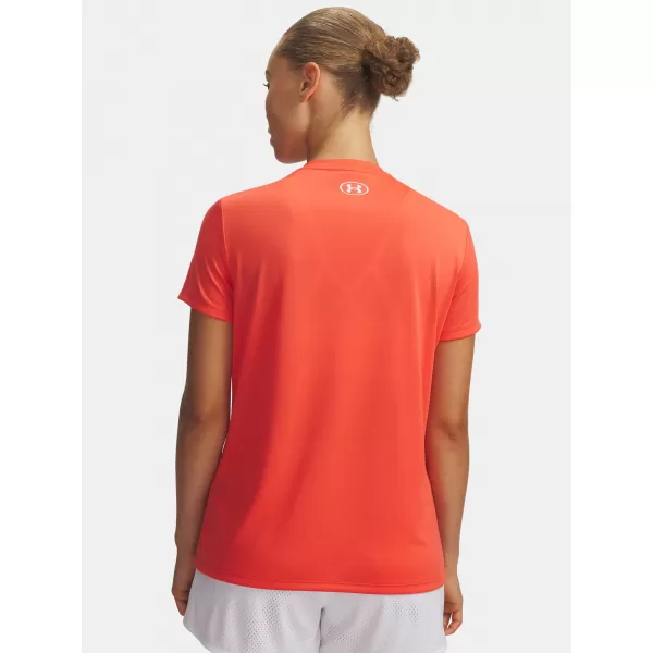  Dámské triko UNDER ARMOUR TECH SSV- SOLID 1384229-690 ČERVENÁ 