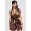 Dámská blůza LARICA OW-TS-E0051 BROWN