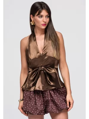 Dámská blůza LARICA OW-TS-E0051 BROWN