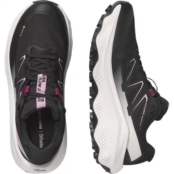  Dámské boty SALOMON ULTRA FLOW 2 GORE-TEX L49299500 BLACK/DAWN PINK/VANILLA ICE 