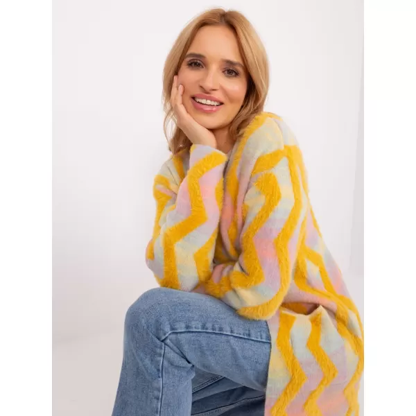  Dámský svetr WOOL FASHION ITALIA AT-SW-234701.34 YELLOW 
