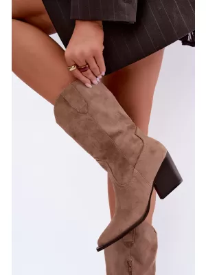 Dámské kovbojky BOTO D-207 BEIGE