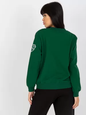 Dámská mikina RUE PARIS RV-BL-8225.88 DARK GREEN