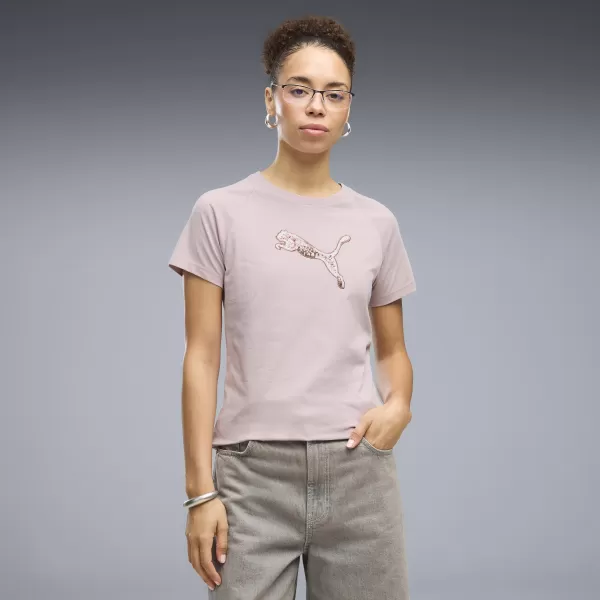  Dámské triko PUMA ESS SEQUINS TEE 69457649 MISTY PINK 
