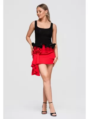 Dámská sukně OMBRE OW-GL-E0009 RED
