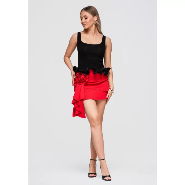  Dámská sukně OMBRE OW-GL-E0009 RED 