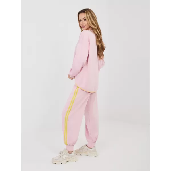  Dámská tepláková souprava RUE PARIS IT-KMPL-22216.72 BRIGHT PINK 