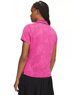 Dámské polo UNDER ARMOUR UA ARMOURDRY JACQ POLO 6013993-622 RŮŽOVÁ