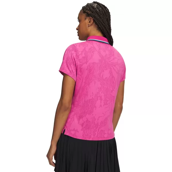  Dámské polo UNDER ARMOUR UA ARMOURDRY JACQ POLO 6013993-622 RŮŽOVÁ 