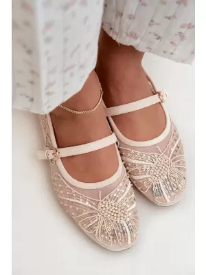 Dámské baleríny BOTO CH951 BEIGE