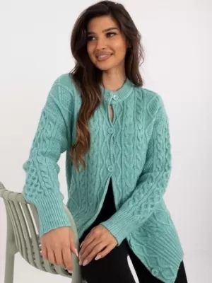 Dámský svetr WOOL FASHION ITALIA AT-SW-23525.21 MINT