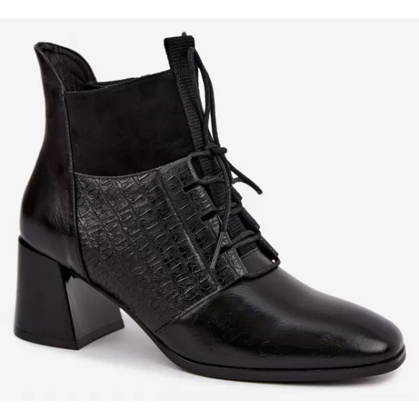  Dámské kotníkové boty VINCEZA 58670 BLACK 