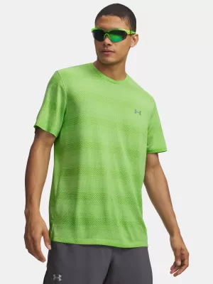 Pánské triko UNDER ARMOUR VELOCITI SS 6009517-712 ZELENÁ