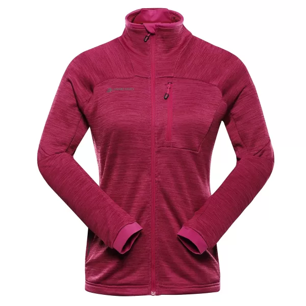  Dámská mikina ALPINE PRO ONNECA 3 FUCHSIA RED 