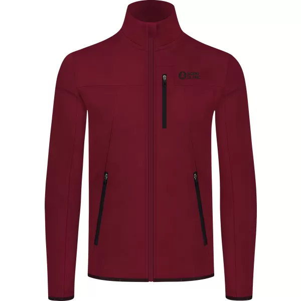  Pánská powerfleece mikina NORDBLANC MORASS NBSFM8335 VÍNOVÁ 