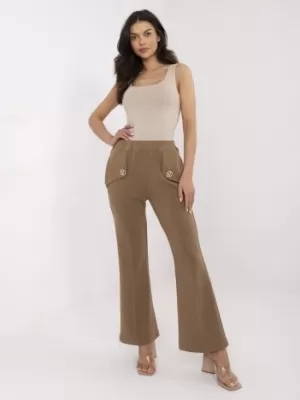 Dámské kalhoty ITALY MODA DHJ-SP-20518.12 LIGHT BROWN
