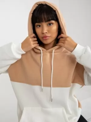 Dámská mikina RUE PARIS AP-BL-AP-3001.98P WHITE-BEIGE