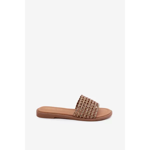  Dámské pantofle BOTO 26SD98-9832 BROWN 