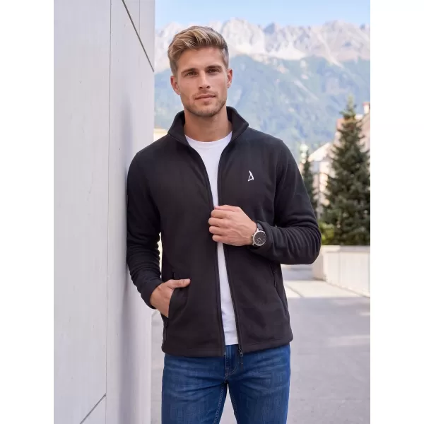  Pánská fleece mikina ALTISPORT ALM002852 ČERNOSTŘÍBRNÁ 