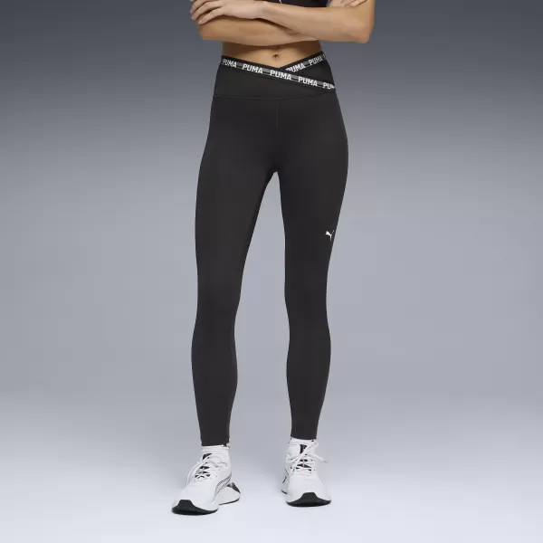  Dámské legíny PUMA W STRONG CROSS FRONT TIGHT - HW 7/8 52849801 PUMA BLACK 