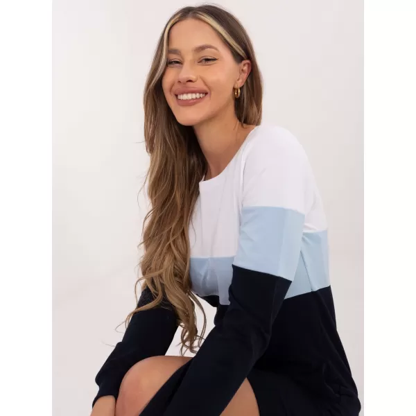  Dámské šaty RUE PARIS RV-SK-5869.04 NAVY 