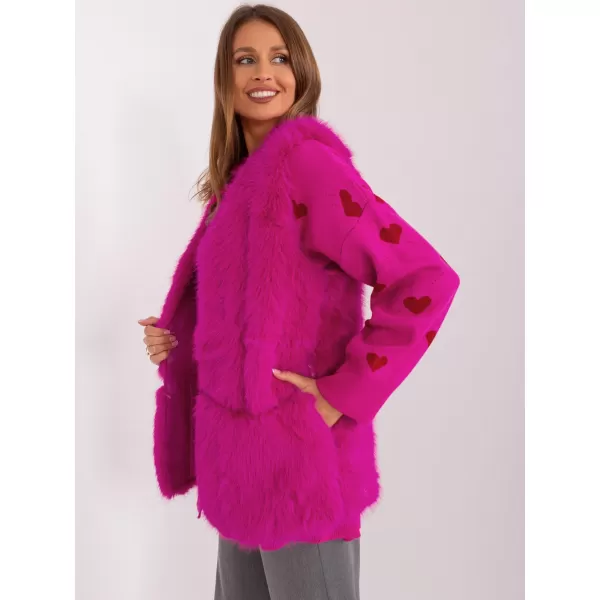  Dámská vesta WOOL FASHION ITALIA AT-KZ-2368.00P FUCHSIA 
