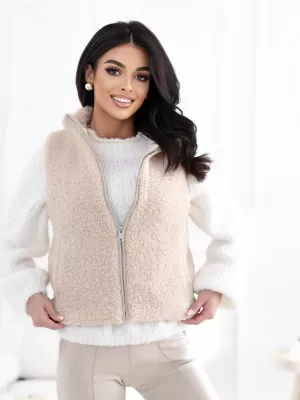 Dámská vesta FACTORY PRICE CS-KZ-1403.00P LIGHT BEIGE
