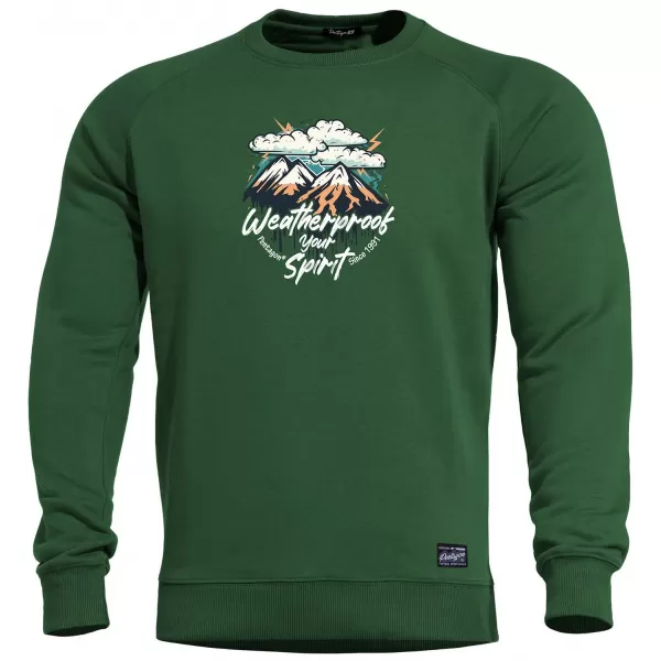  Pánská mikina PENTAGON HAWK WEATHERPROOF K09019-WE SPRINGBOK GREEN 