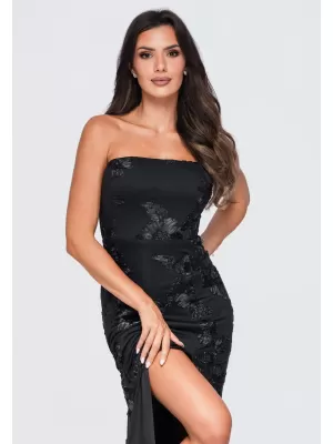 Dámské šaty LARICA LA-OM-DLR430 BLACK