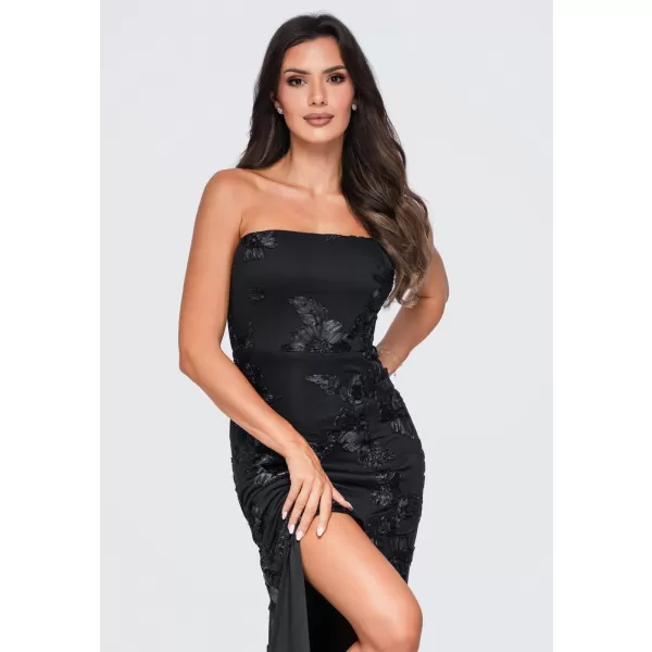  Dámské šaty LARICA LA-OM-DLR430 BLACK 
