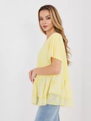 Dámská halenka ITALY MODA IT-BZ-81870.18 BRIGHT YELLOW