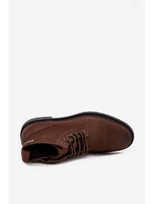 Pánské kotníkové boty BIG STAR SHOES OO174149 BROWN/BEIGE