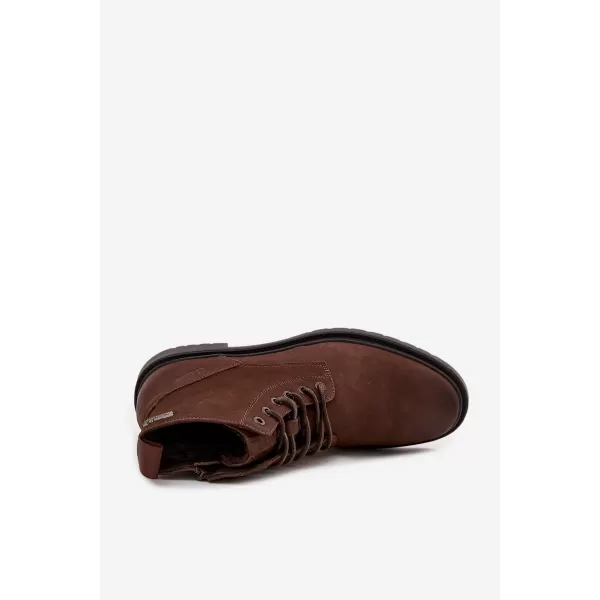  Pánské kotníkové boty BIG STAR SHOES OO174149 BROWN/BEIGE 