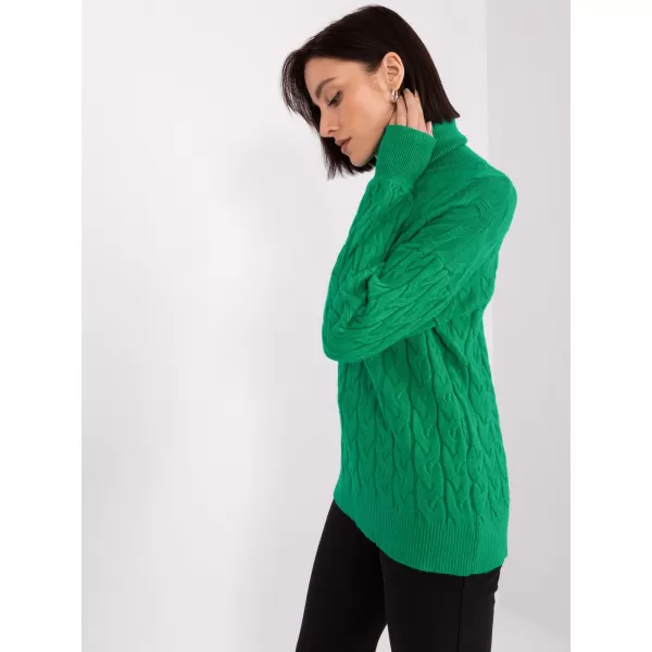  Dámský svetr WOOL FASHION ITALIA AT-SW-2348.95 GREEN 