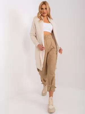 Dámský kardigan OCH BELLA TW-SW-BI-305.99P LIGHT BEIGE