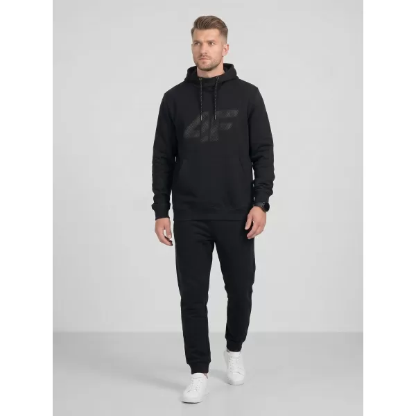  Pánská mikina 4F 4FWMM00TSWSM2548 DEEP BLACK 