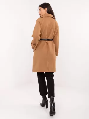 Dámský kabát RUE PARIS IT-PL-FL5712.84 CAMEL
