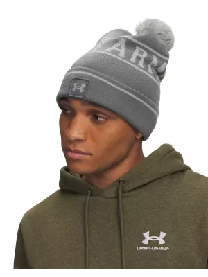 Pánská čepice UNDER ARMOUR M HALFTIME POM BEANIE 1386634-709 ZELENÁ