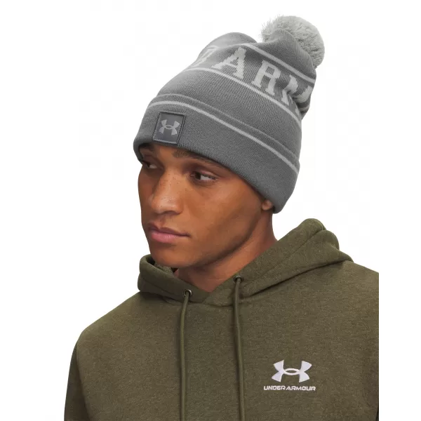  Pánská čepice UNDER ARMOUR M HALFTIME POM BEANIE 1386634-709 ZELENÁ 