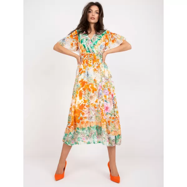 Dámské šaty ITALY MODA DHJ-SK-15967-1.01P ORANGE 