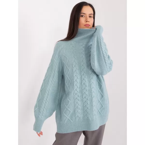  Dámský svetr WOOL FASHION ITALIA AT-SW-2355-2.30X MINT 
