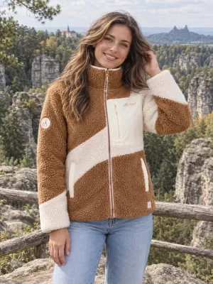 Dámská fleece mikina ALTISPORT IVONA BÉŽOVÁ