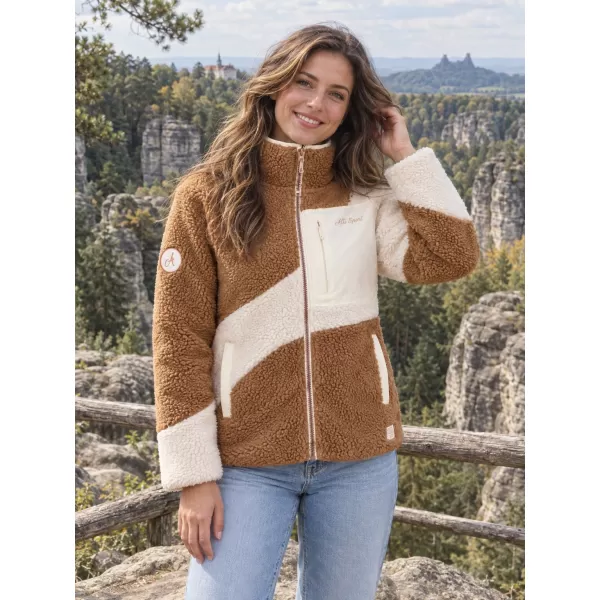  Dámská fleece mikina ALTISPORT IVONA BÉŽOVÁ 